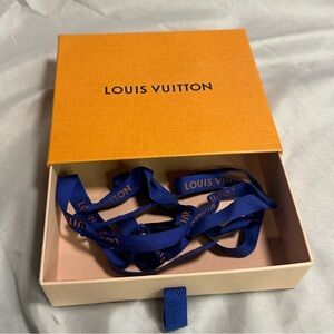 Authentic Louis Vuitton Drawer Empty Gift Box W Ribbon Small 6” x 5” x 2”